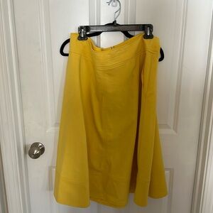 Yellow skirt
Zipper in back 
Detailed on bottom